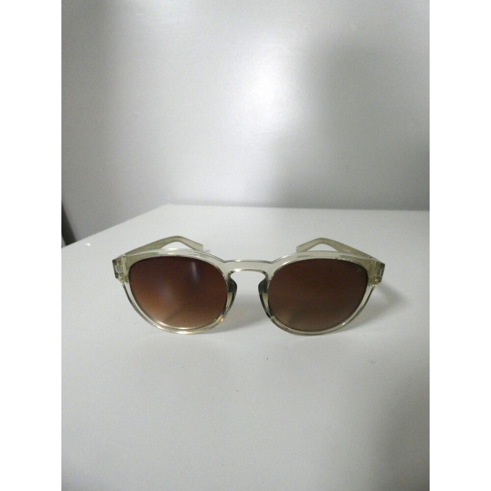 VTG Tifosi Clear Frame Sunglasses Round Brown Lens Thrive SWANK Cycling Golf